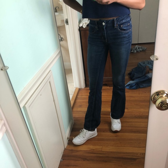 American Eagle Dark Wash Flared Jeans - Picture 2 of 4